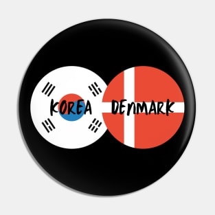 Korean Danish - Korea, Denmark Pin