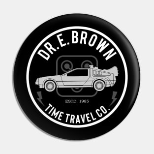 Back to the Future Dr. E Brown Time Travel Co. Pin