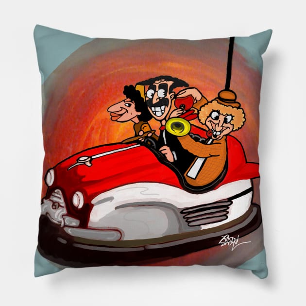 Bumpin to the Marx Bros. Pillow by ArtofBJF