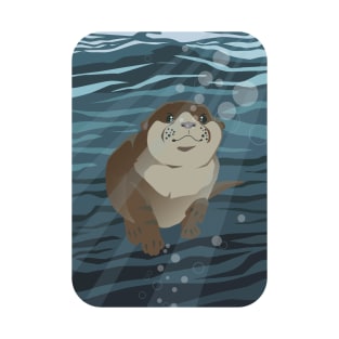 Otter Swimming Underwater T-Shirt