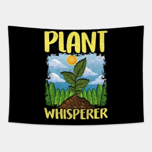 Cute & Funny Plant Whisperer Gardening Pun Tapestry