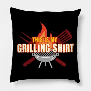 This is my Grilling Shirt Funny Dad BBQ Pillow