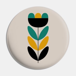 Mid Century Flower 11 Pin