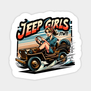 Jeep Girls FTW!!! Magnet