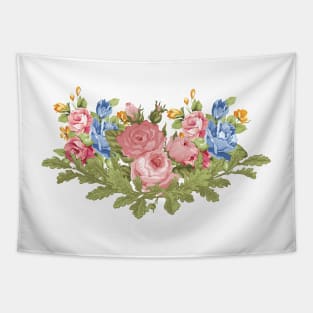 Floral Rose Bouquet Tapestry