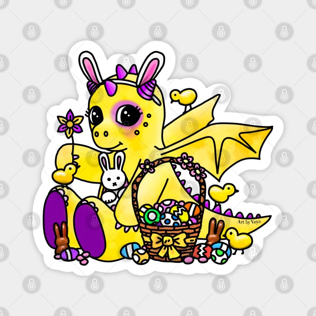 Intersex Easter Dragon Magnet by Art by Veya