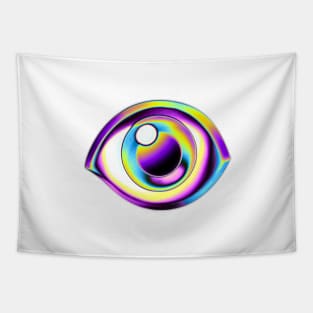 Holographic Emoji Eye Tapestry