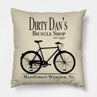 Dirty Dan's Bicycle Shop Pillow