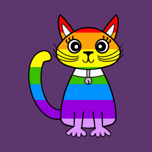 RAINBOW Cat Lovers T-Shirt