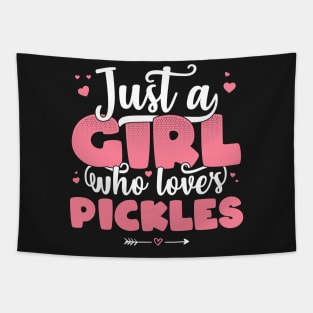 Just A Girl Who Loves Pickles - Cute Pickle lover gift design Tapestry