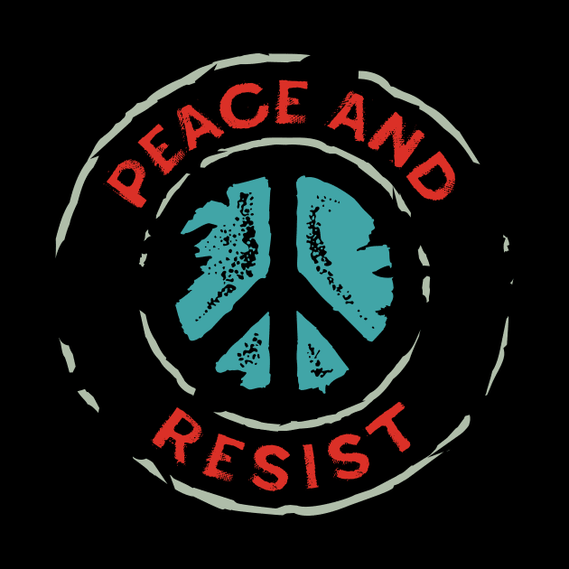 Peace and Resist - 2018 Midterm Elections by directdesign