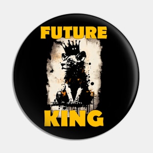 Lion Cub With Crown "Future King" Pin