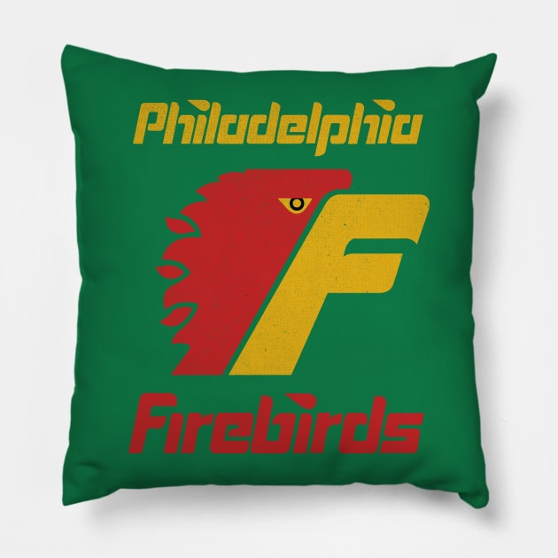 DEFUNCT - PHILADELPHIA FIREBIRDS Pillow by LocalZonly