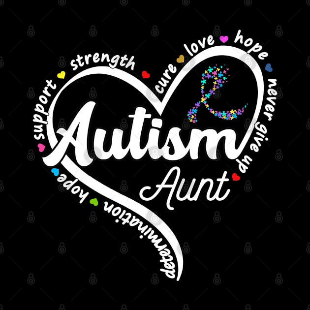 Autism Awareness Cute Autism Aunt by mohazain