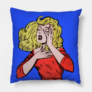 Soon me? Sad girl for suffering an injustice. Pillow