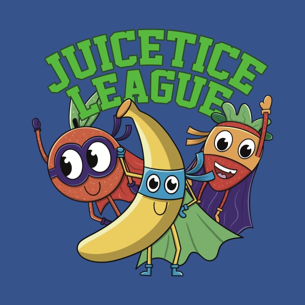 Super hero Cute Fruits by Imaginar.drawing