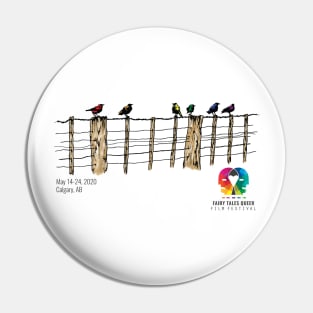 Birds on the Fence Pin