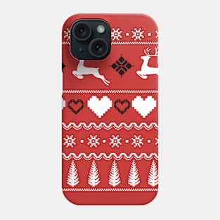 Organic Christmas pixel pattern! Christmas Family collection Phone Case