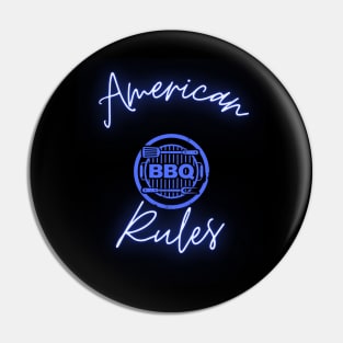 American BBQ Rules Pin
