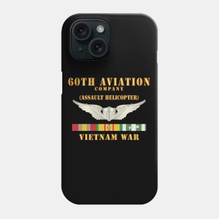 60th Aviation Company (Assault Helicopter) w  Aviator Badge w VN SVC x 300 Phone Case