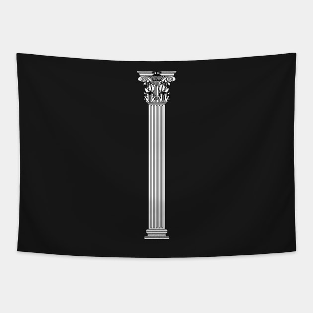 White corinthian column Tapestry by PabloDeChenez