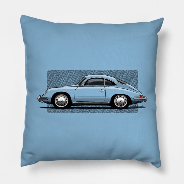 The car that started all about modern sports cars Pillow by jaagdesign