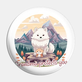 Grandma protects you Pin