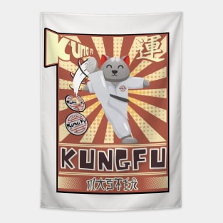 Kitty Kung Fu Master Tapestry