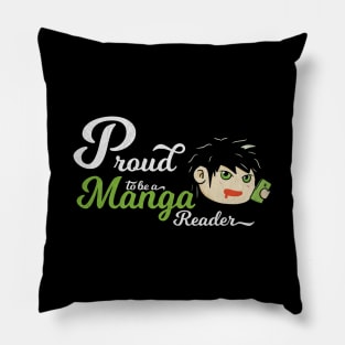 Awesome Vintage Proud To Be A Manga Reader Pillow
