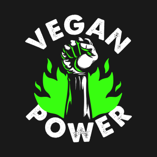 Vegan Power Green Fist T-Shirt