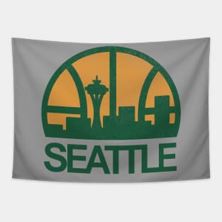 DEFUNCT - Seattle Supersonics Skyline Tapestry