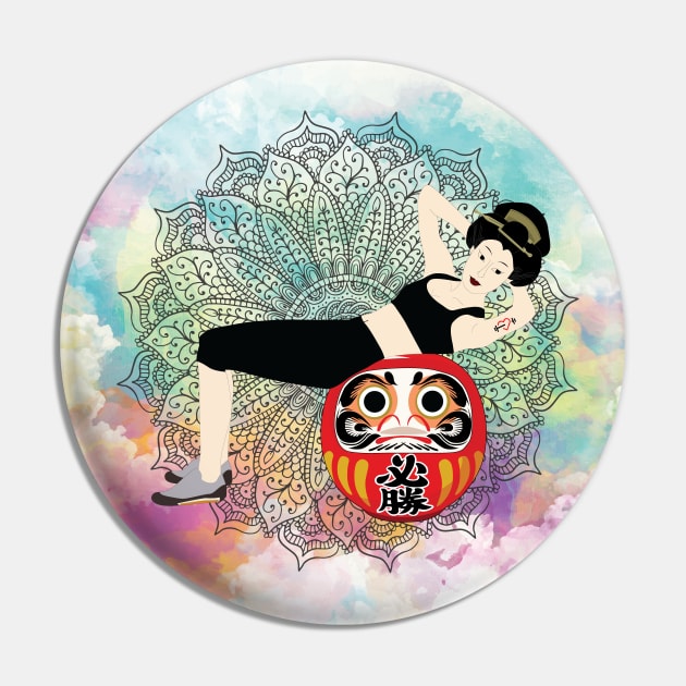 Yoga matter Japanese style Pin by LaartStudio