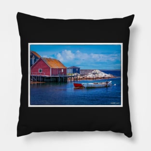 Red Shed at Peggy's Cove 02 Pillow