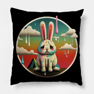 Sad Bunny_ Pillow