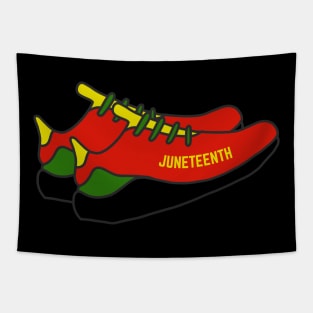 Juneteenth Sneakers Tennis Shoes Tapestry