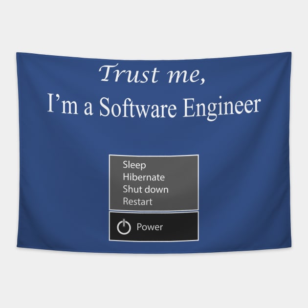 trust me i am a software computer engineer Tapestry by PrisDesign99