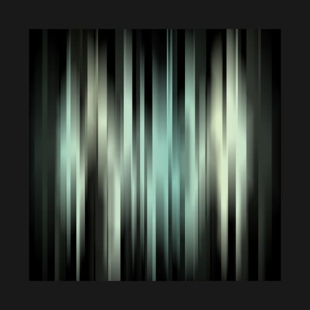 Abstract Green Stripes by perkinsdesigns