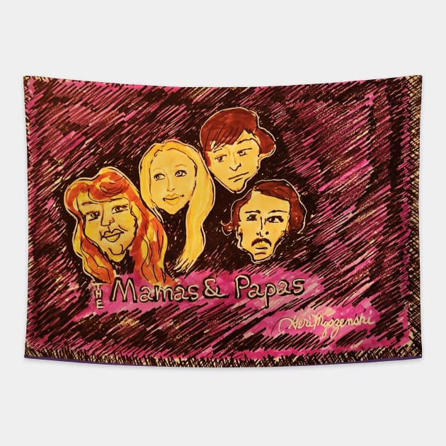 The Mamas and The Papas Tapestry by TheArtQueenOfMichigan 