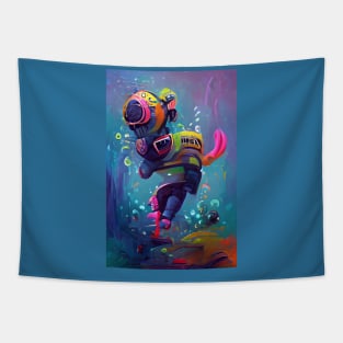 Stinky Scuba Diver Dad Tapestry