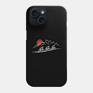 Bicycle Tour Mountains Bicycle Nature Excursion Phone Case