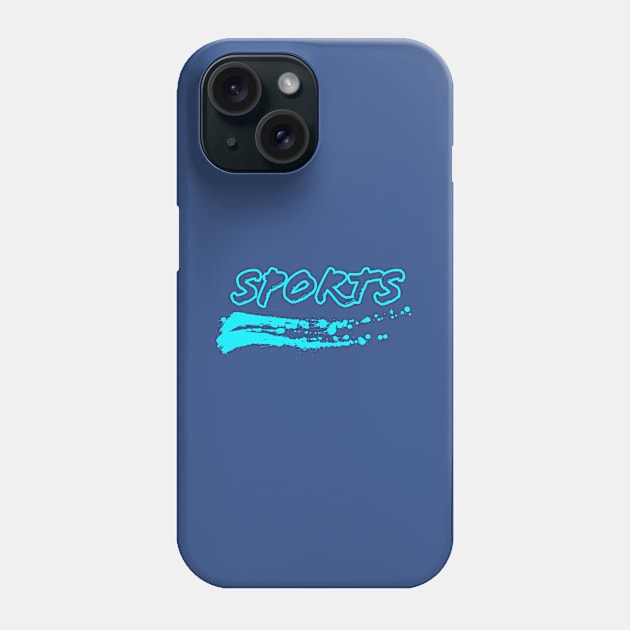 Sports text with splash Phone Case by terrybain