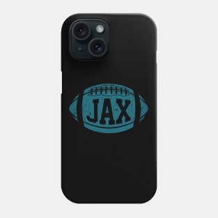 JAX Retro Football - Black Phone Case