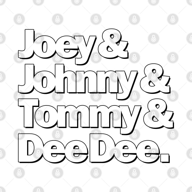 Joey & Johnny& Tommy & Dee Dee by StayTruePonyboy