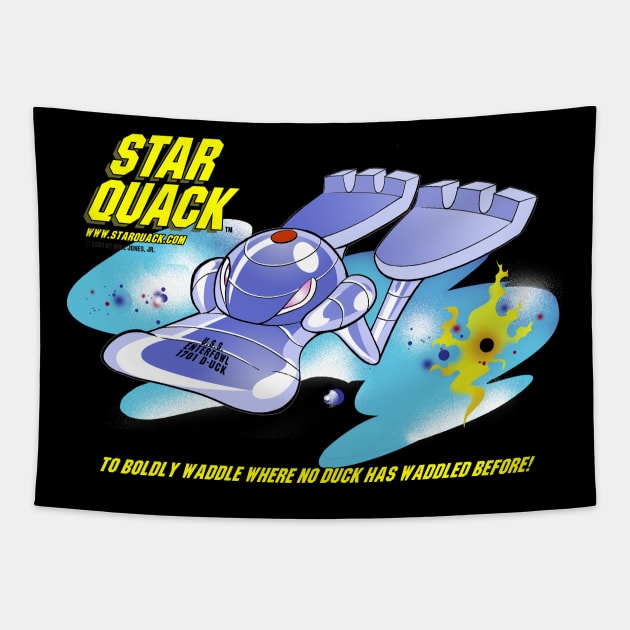 Star Quack Enterfowl Tapestry by Big Hit Comics