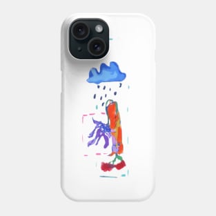 Flower Walking through Time, Space, Nature, Weather Phone Case