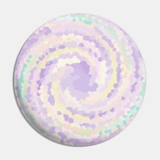 Diamond Swirl of Diamond Unicorn Dots Pattern Pin