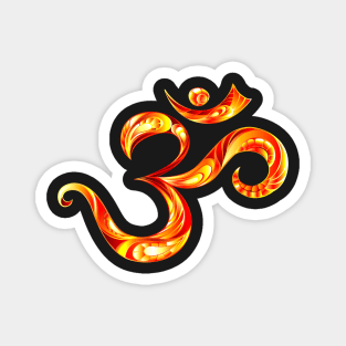 Fire Symbol Om Magnet