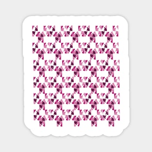 colorful pink shapes seamless pattern Magnet