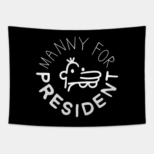 manny for president | black Tapestry