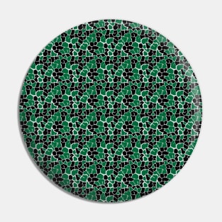 Elephant Print Skin Pattern Green Black Pin